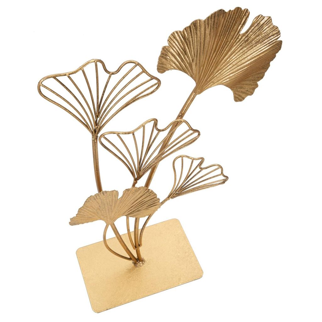 Asztali dekoráció, ginkgo biloba, nagy, arany - GINKGO - Butopêa termék 2. képe